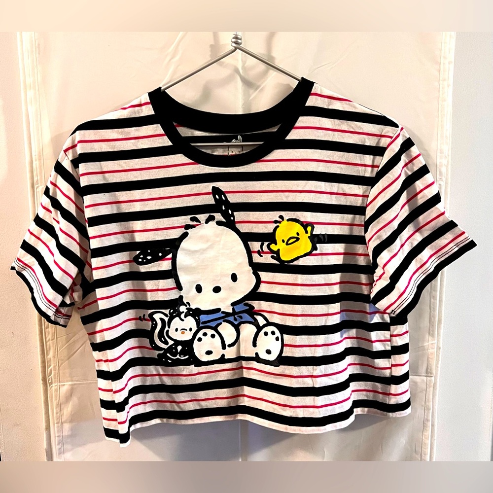 Sanrio women’s crop top- Pochacco size large/ Great used condition